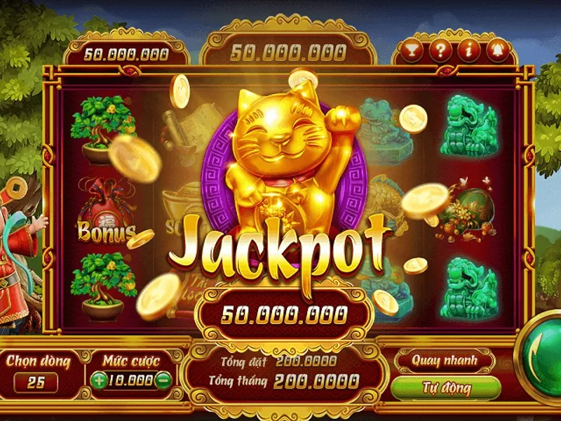 Hình ảnh minh họa Jackpot và các trò chơi slot tại Số Đỏ Casino 66
